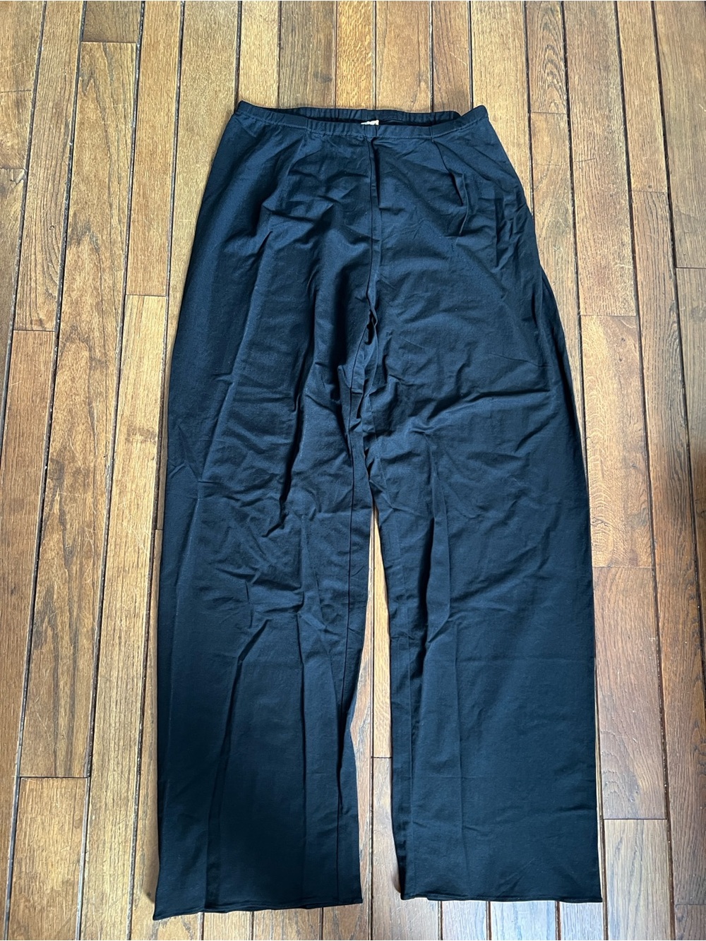 OGL Black Breathable Cotton-linen Straight Leg Pants Size Medium NWT